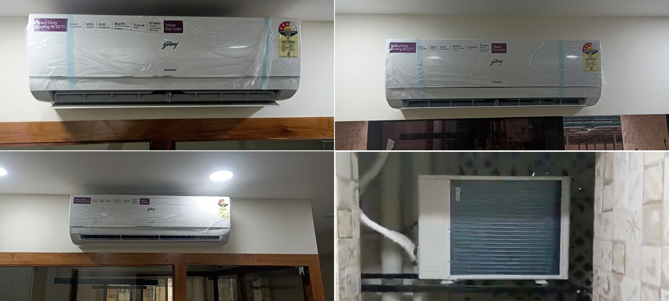 Godrej Inverter Split AC Units Installed in Office